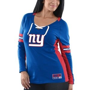 Women's Majestic Royal New York Giants Winning Style Long Sleeve T-Shirt
